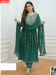 Lilen with screen print readymade anarkali 3 pics
